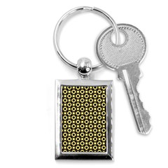  Mazipoodles Yellow Donuts Polka Dot Key Chain (rectangle) by Mazipoodles