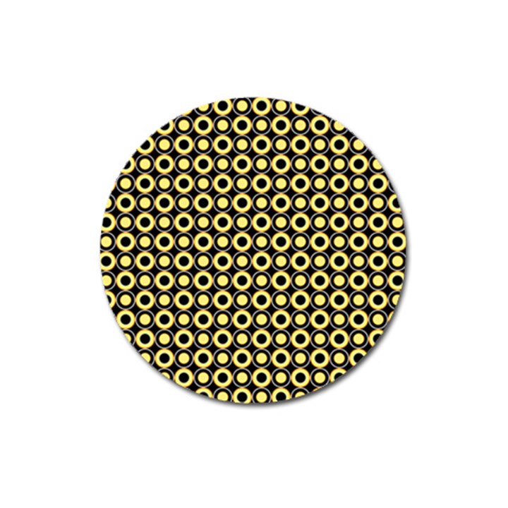  Mazipoodles Yellow Donuts Polka Dot Magnet 3  (Round)