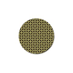  Mazipoodles Yellow Donuts Polka Dot Golf Ball Marker (4 Pack) by Mazipoodles