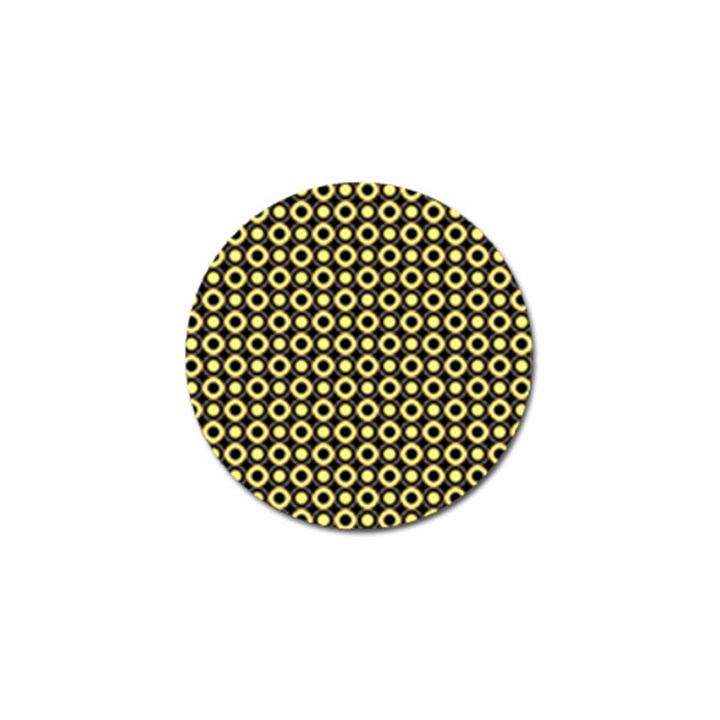  Mazipoodles Yellow Donuts Polka Dot Golf Ball Marker (4 pack)