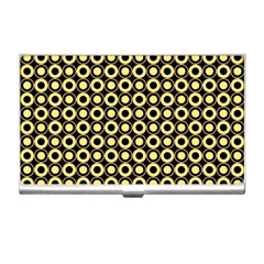  Mazipoodles Yellow Donuts Polka Dot Business Card Holder by Mazipoodles