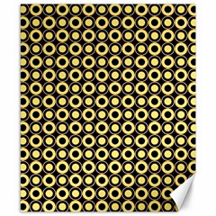  Mazipoodles Yellow Donuts Polka Dot Canvas 8  X 10  by Mazipoodles