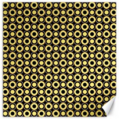  Mazipoodles Yellow Donuts Polka Dot Canvas 16  X 16  by Mazipoodles