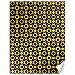  Mazipoodles Yellow Donuts Polka Dot Canvas 18  X 24  by Mazipoodles