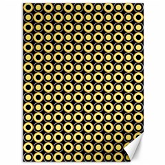  Mazipoodles Yellow Donuts Polka Dot Canvas 36  X 48  by Mazipoodles