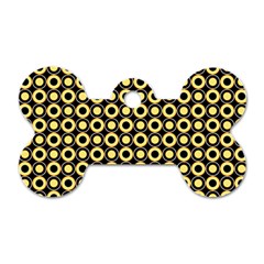  Mazipoodles Yellow Donuts Polka Dot Dog Tag Bone (one Side)