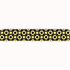  Mazipoodles Yellow Donuts Polka Dot Small Bar Mat by Mazipoodles