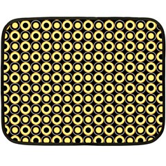  Mazipoodles Yellow Donuts Polka Dot Two Sides Fleece Blanket (mini) by Mazipoodles