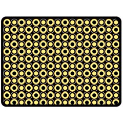  Mazipoodles Yellow Donuts Polka Dot Fleece Blanket (large) by Mazipoodles