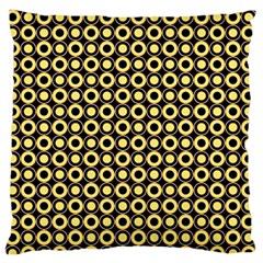  Mazipoodles Yellow Donuts Polka Dot Large Premium Plush Fleece Cushion Case (two Sides) by Mazipoodles