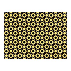  Mazipoodles Yellow Donuts Polka Dot Two Sides Premium Plush Fleece Blanket (mini) by Mazipoodles