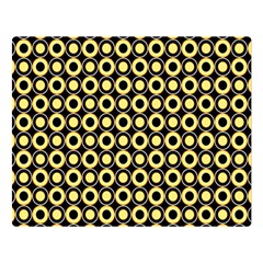  Mazipoodles Yellow Donuts Polka Dot Two Sides Premium Plush Fleece Blanket (large) by Mazipoodles