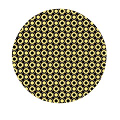  Mazipoodles Yellow Donuts Polka Dot Mini Round Pill Box (pack Of 3) by Mazipoodles