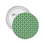 Mazipoodles Green White Donuts Polka Dot  2.25  Buttons Front