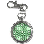 Mazipoodles Green White Donuts Polka Dot  Key Chain Watches Front