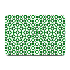 Mazipoodles Green White Donuts Polka Dot  Plate Mats by Mazipoodles