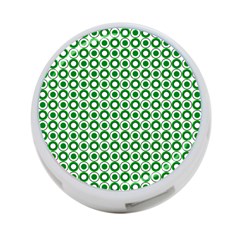 Mazipoodles Green White Donuts Polka Dot  4-port Usb Hub (one Side) by Mazipoodles