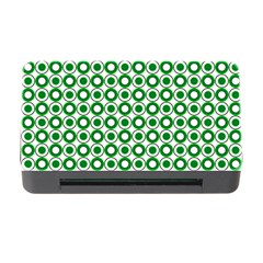 Mazipoodles Green White Donuts Polka Dot  Memory Card Reader With Cf by Mazipoodles