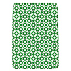 Mazipoodles Green White Donuts Polka Dot  Removable Flap Cover (l)