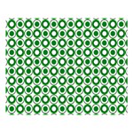 Mazipoodles Green White Donuts Polka Dot  Two Sides Premium Plush Fleece Blanket (Large) 80 x60  Blanket Front