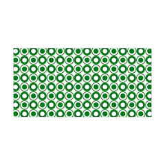 Mazipoodles Green White Donuts Polka Dot  Yoga Headband by Mazipoodles