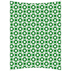 Mazipoodles Green White Donuts Polka Dot  Back Support Cushion by Mazipoodles