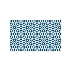 Mazipoodles Dusty Duck Egg Blue White Donuts Polka Dot Sticker (rectangular) by Mazipoodles