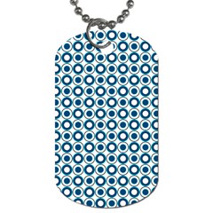 Mazipoodles Dusty Duck Egg Blue White Donuts Polka Dot Dog Tag (one Side) by Mazipoodles