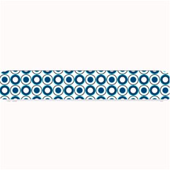 Mazipoodles Dusty Duck Egg Blue White Donuts Polka Dot Small Bar Mat by Mazipoodles