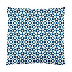 Mazipoodles Dusty Duck Egg Blue White Donuts Polka Dot Standard Cushion Case (two Sides) by Mazipoodles