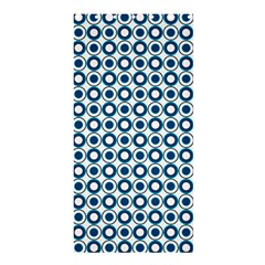 Mazipoodles Dusty Duck Egg Blue White Donuts Polka Dot Shower Curtain 36  X 72  (stall)  by Mazipoodles