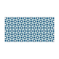 Mazipoodles Dusty Duck Egg Blue White Donuts Polka Dot Yoga Headband by Mazipoodles