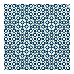 Mazipoodles Dusty Duck Egg Blue White Donuts Polka Dot Banner And Sign 3  X 3  by Mazipoodles