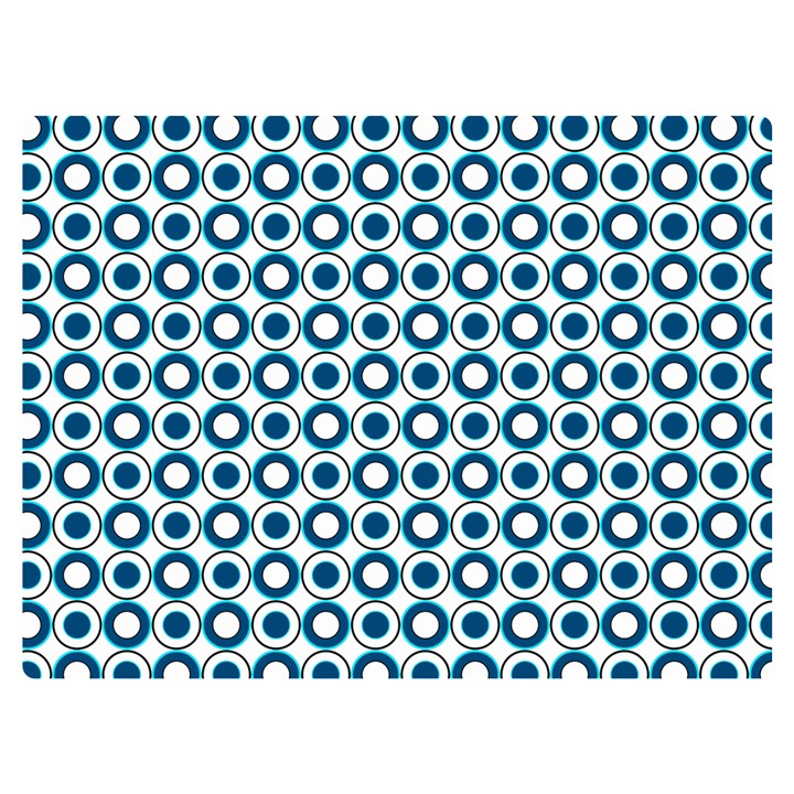 Mazipoodles Dusty Duck Egg Blue White Donuts Polka Dot Premium Plush Fleece Blanket (Extra Small)