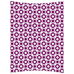 Mazipoodles Magenta White Donuts Polka Dot Back Support Cushion by Mazipoodles