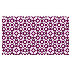 Mazipoodles Magenta White Donuts Polka Dot Banner And Sign 7  X 4  by Mazipoodles