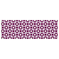 Mazipoodles Magenta White Donuts Polka Dot Banner And Sign 12  X 4  by Mazipoodles