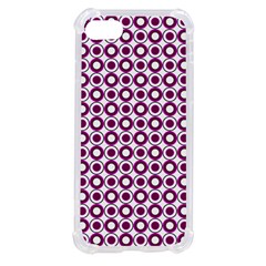 Mazipoodles Magenta White Donuts Polka Dot Iphone Se by Mazipoodles