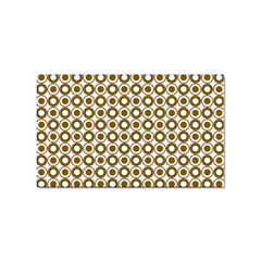 Mazipoodles Olive White Donuts Polka Dot Sticker (rectangular) by Mazipoodles