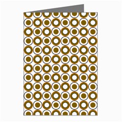 Mazipoodles Olive White Donuts Polka Dot Greeting Cards (pkg Of 8)