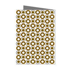 Mazipoodles Olive White Donuts Polka Dot Mini Greeting Cards (pkg Of 8)