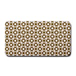 Mazipoodles Olive White Donuts Polka Dot Medium Bar Mat 16 x8.5  Bar Mat