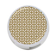 Mazipoodles Olive White Donuts Polka Dot 4-port Usb Hub (one Side) by Mazipoodles