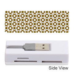 Mazipoodles Olive White Donuts Polka Dot Memory Card Reader (stick) by Mazipoodles