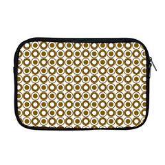 Mazipoodles Olive White Donuts Polka Dot Apple Macbook Pro 17  Zipper Case by Mazipoodles