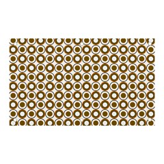 Mazipoodles Olive White Donuts Polka Dot Banner And Sign 5  X 3  by Mazipoodles