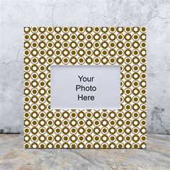 Mazipoodles Olive White Donuts Polka Dot White Box Photo Frame 4  X 6  by Mazipoodles