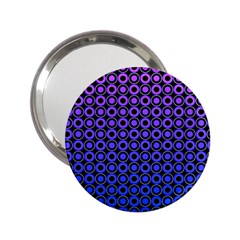 Mazipoodles Purple Pink Gradient Donuts Polka Dot 2 25  Handbag Mirrors by Mazipoodles