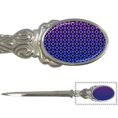 Mazipoodles Purple Pink Gradient Donuts Polka Dot Letter Opener by Mazipoodles