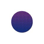 Mazipoodles Purple Pink Gradient Donuts Polka Dot Golf Ball Marker (4 pack) Front